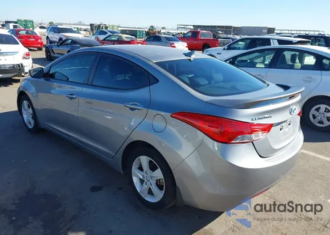 2013 Hyundai Elantra Gls из США, поврежденный, VIN KMHDH4AE3DU952500